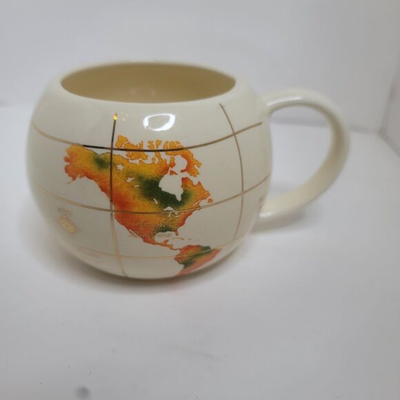 Vintage FTDA Map Of TheWorld Globe Mug 1993 Round - Picture 4 of 8